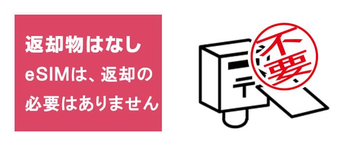 ご返却物はありません